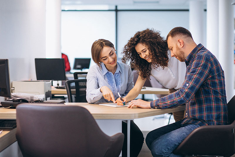 A Bright Flow Trusts advisor helping clients
